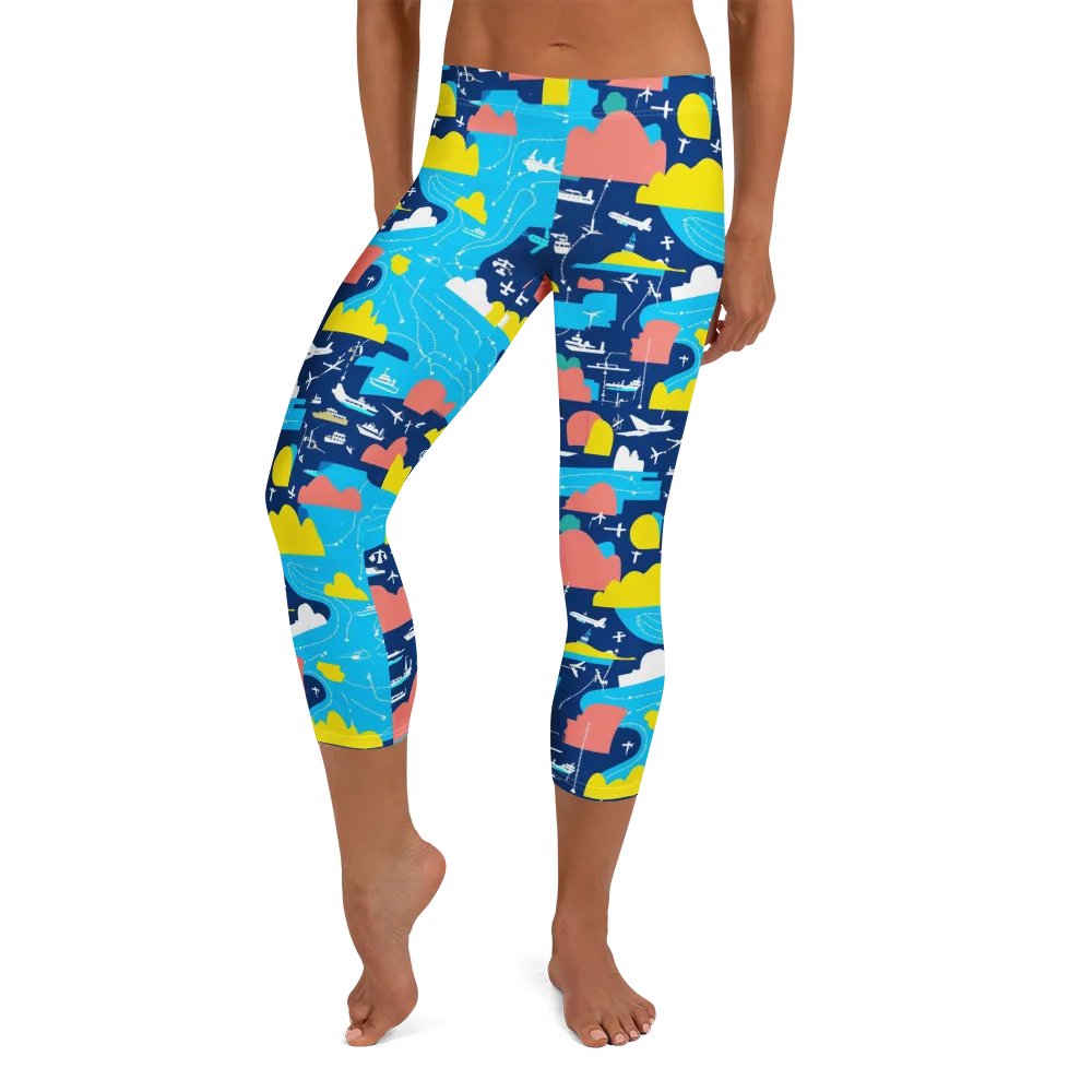 Skyway Harbor on Capri Leggings — Front