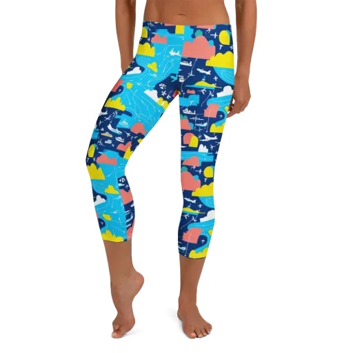 Skyway Harbor on a Capri Leggings