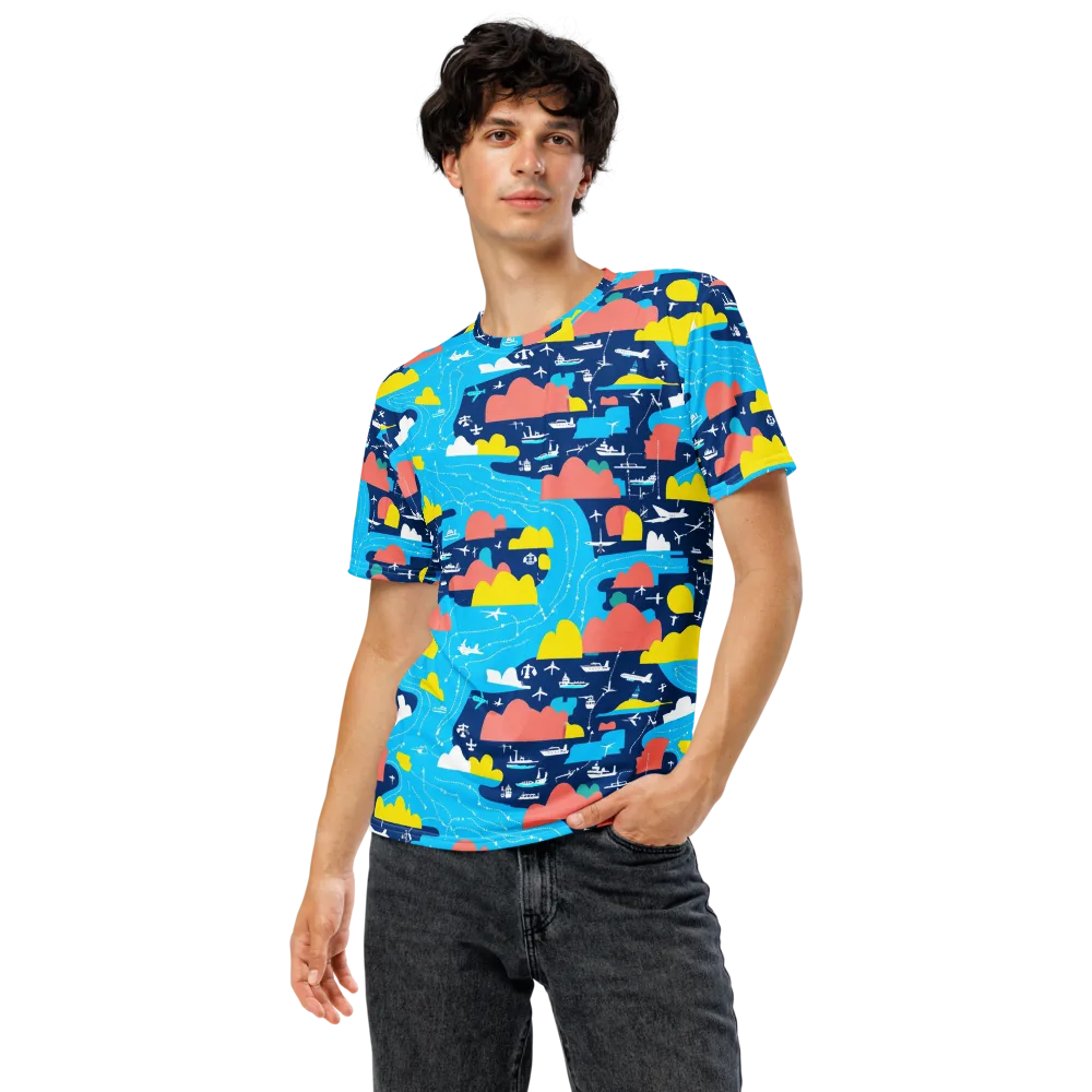 Skyway Harbor on Men's Crew Neck T-Shirt — Front