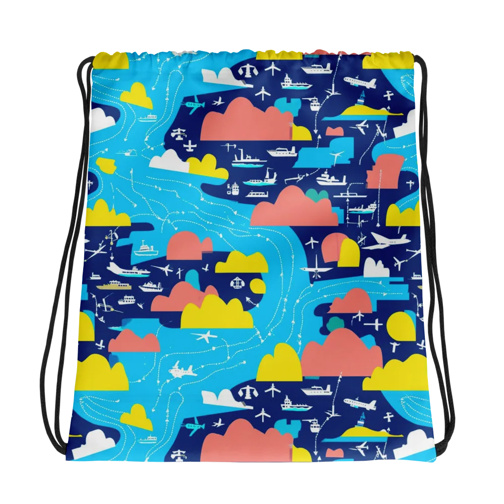 Skyway Harbor on Drawstring Bag — Photo