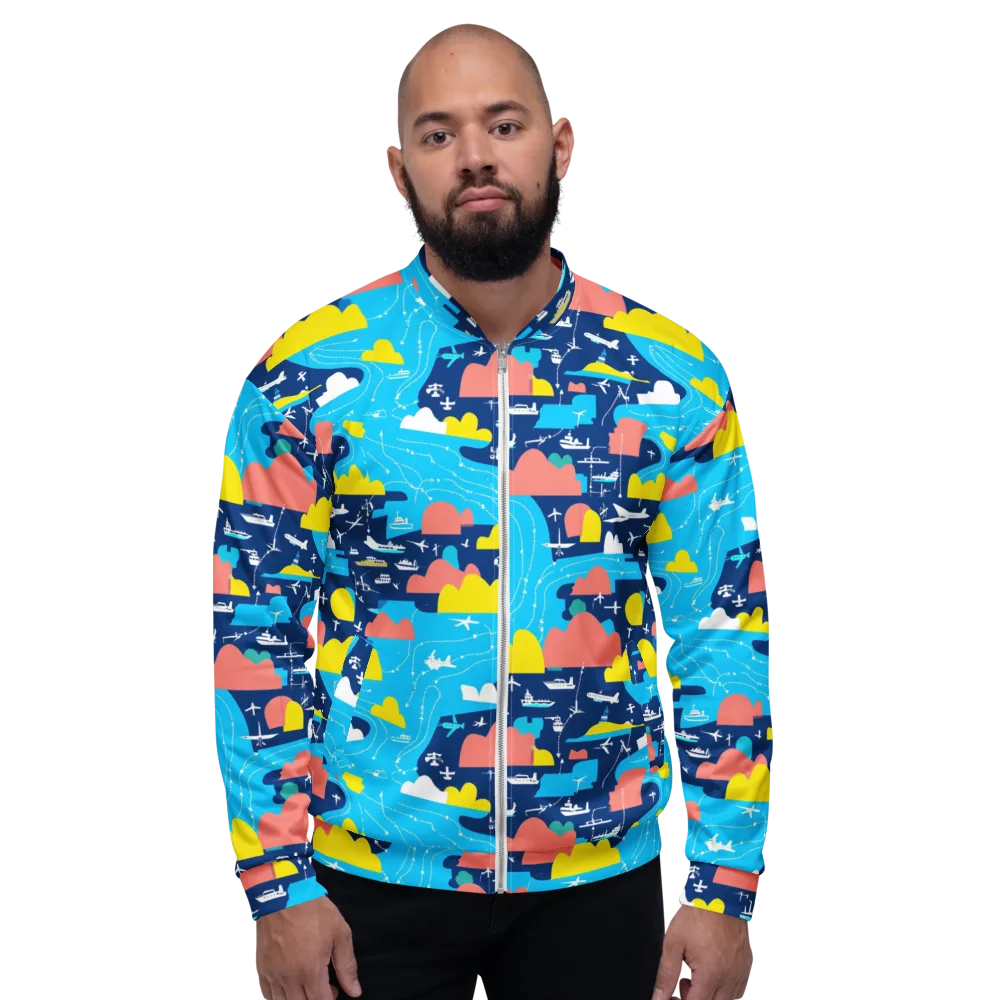 Skyway Harbor on Bomber Jacket — Front