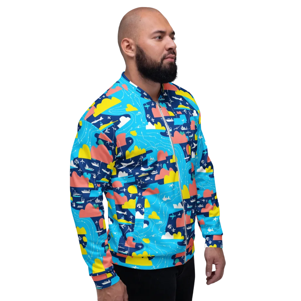 Skyway Harbor on Bomber Jacket — Right