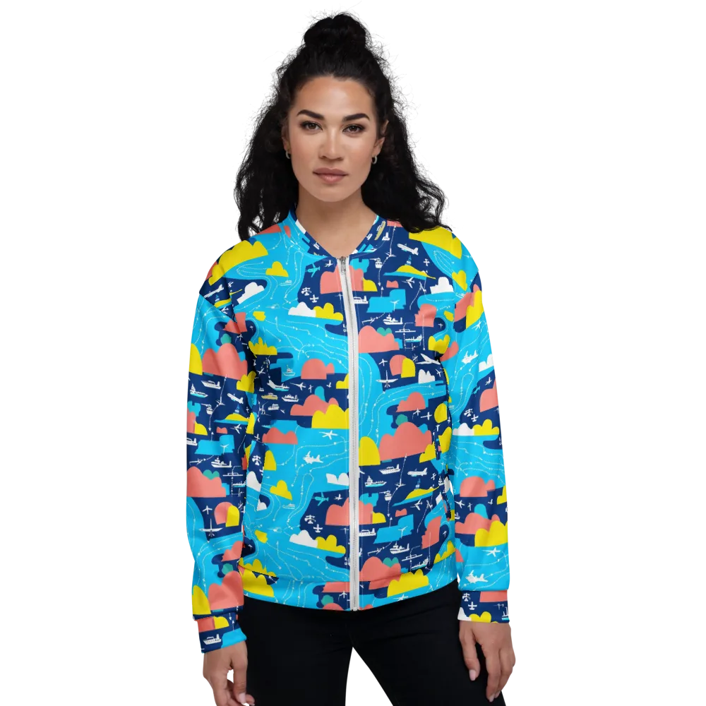 Skyway Harbor on Bomber Jacket — Front