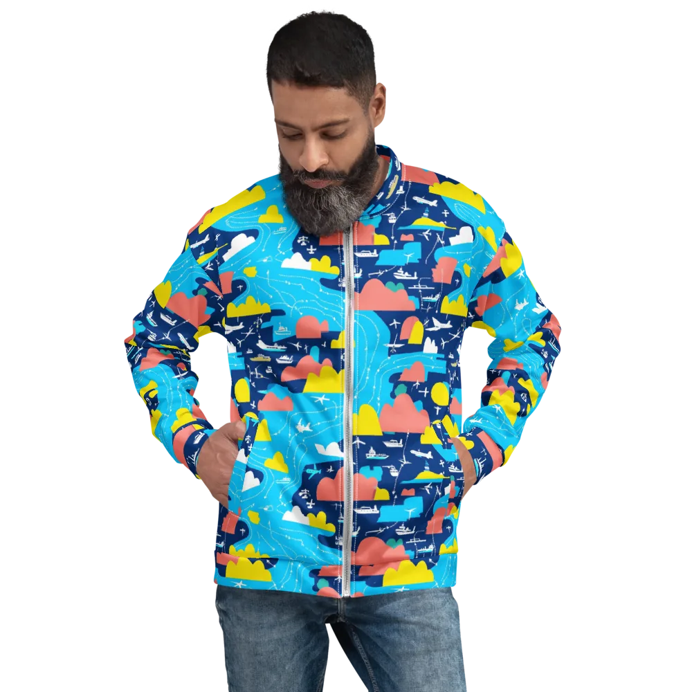 Skyway Harbor on Bomber Jacket — Front