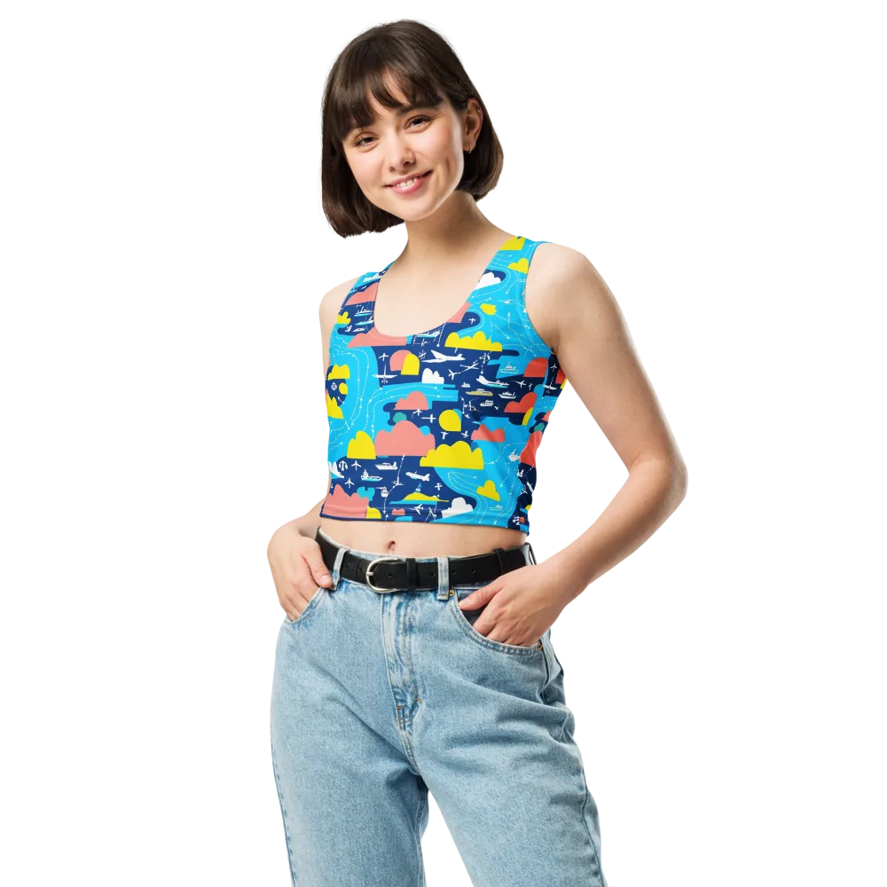Skyway Harbor on Crop Top — Front
