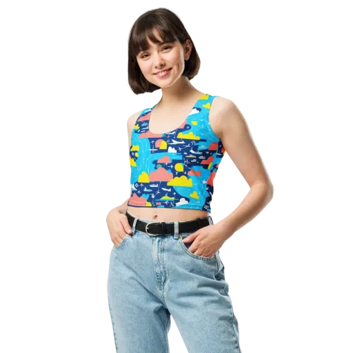 Skyway Harbor on a Crop Top