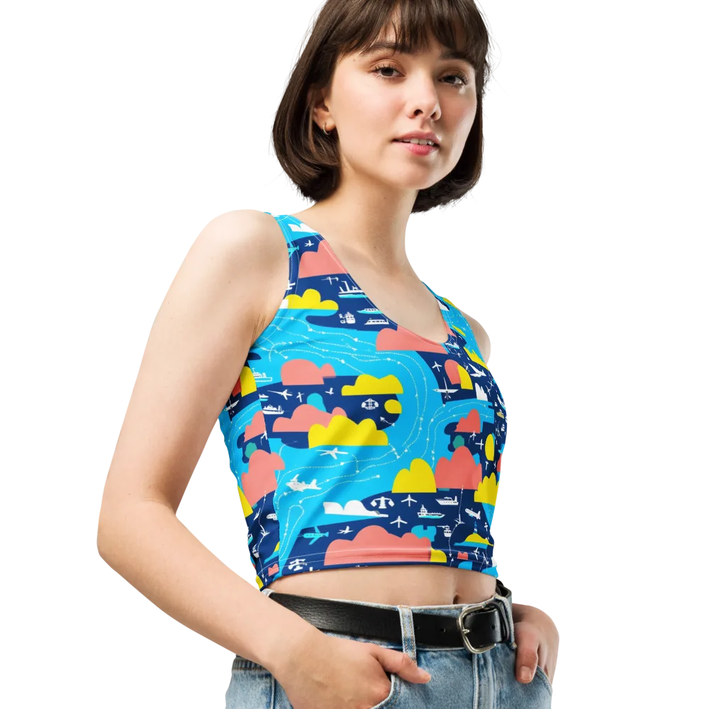 Skyway Harbor on Crop Top — Right Front