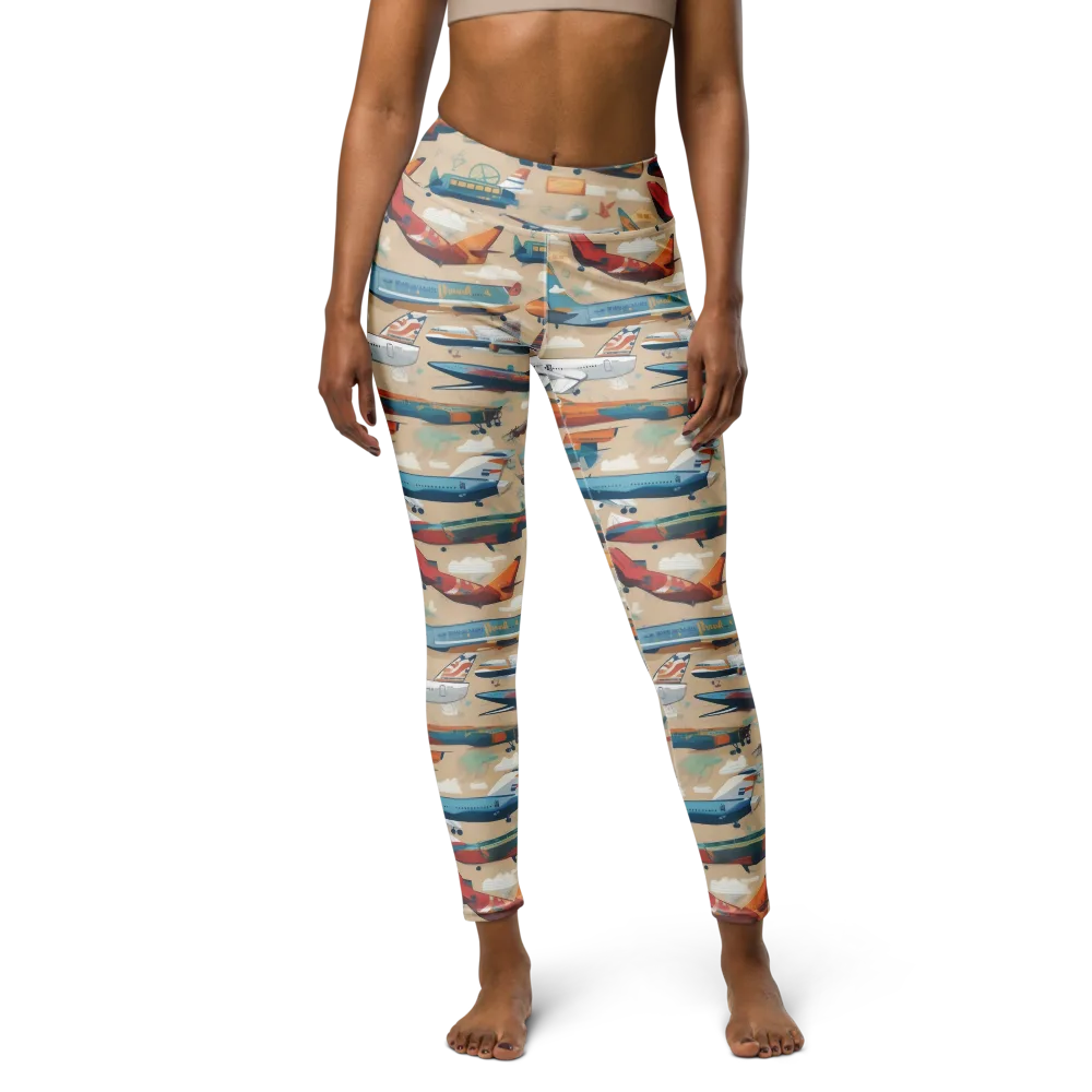 Jetstream Almanac on Yoga Leggings — Front