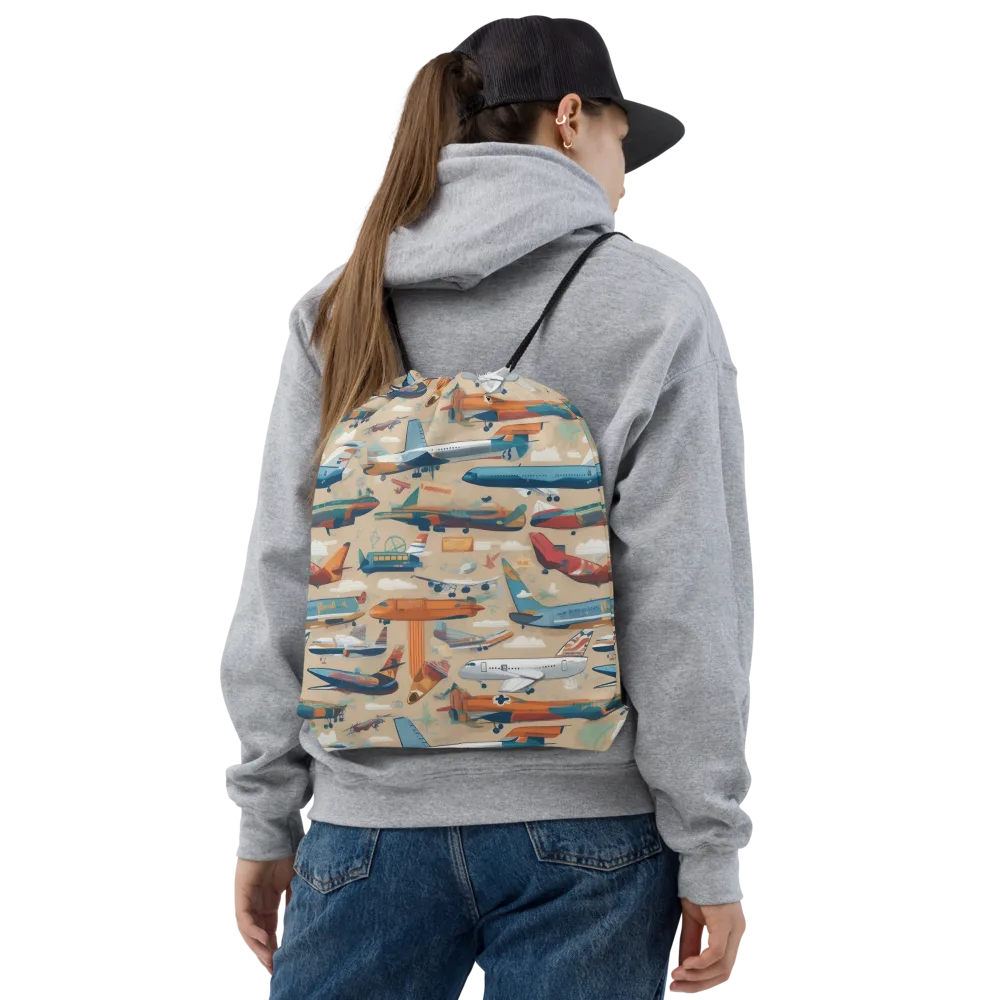 Jetstream Almanac on Drawstring Bag — Front