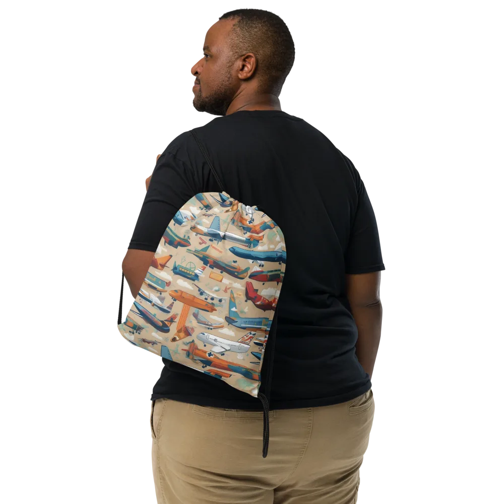 Jetstream Almanac on Drawstring Bag — Front