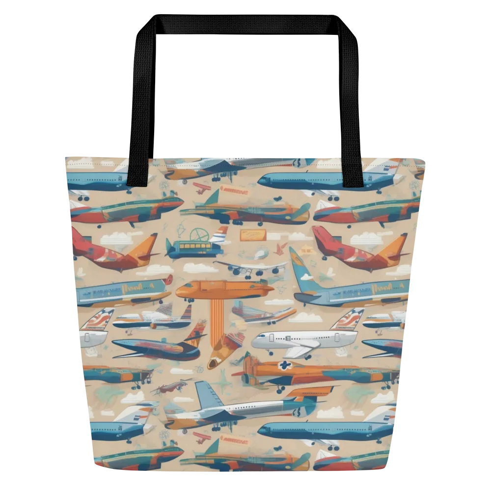 Jetstream Almanac on Large Tote Bag W/ Pocket — Front
