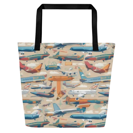 Jetstream Almanac on a Large Tote Bag W/ Pocket