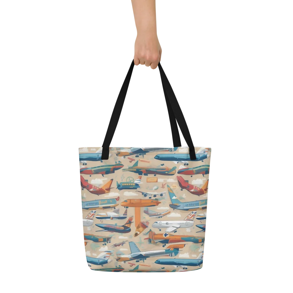 Jetstream Almanac on Large Tote Bag W/ Pocket — Front