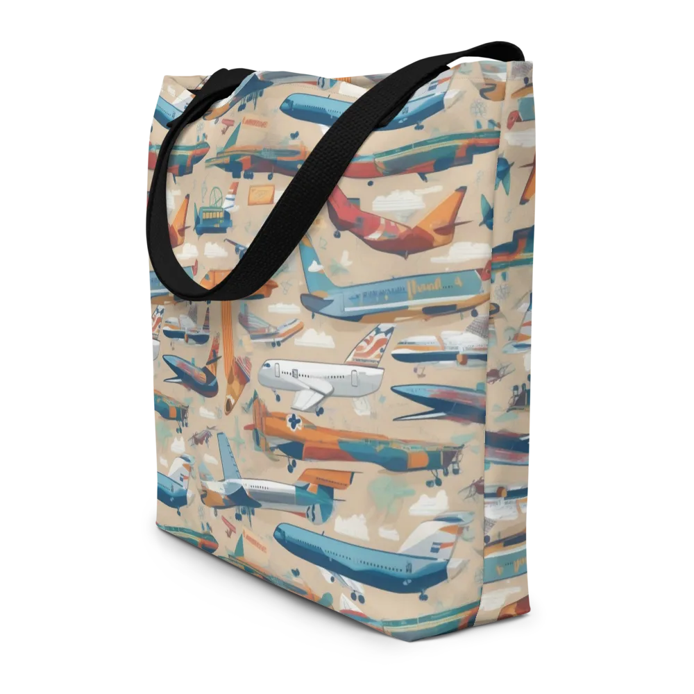 Jetstream Almanac on Large Tote Bag W/ Pocket — Front