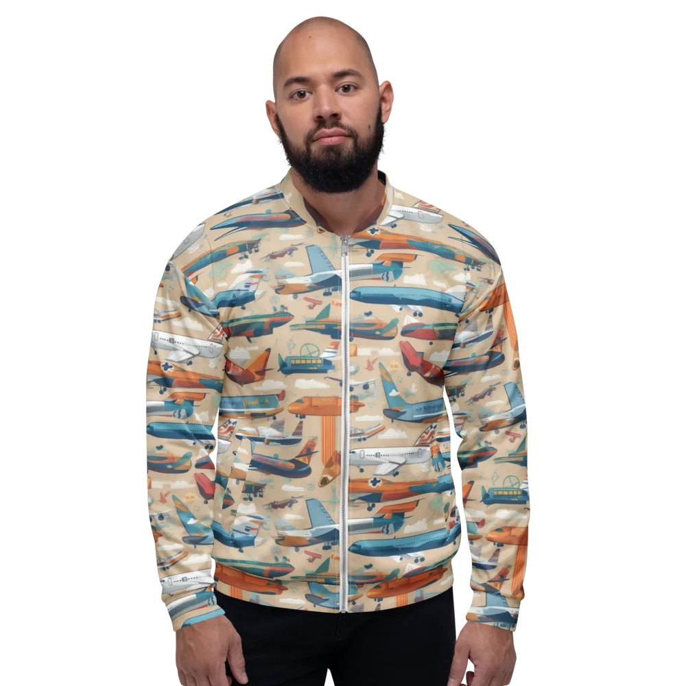Jetstream Almanac on Bomber Jacket — Front