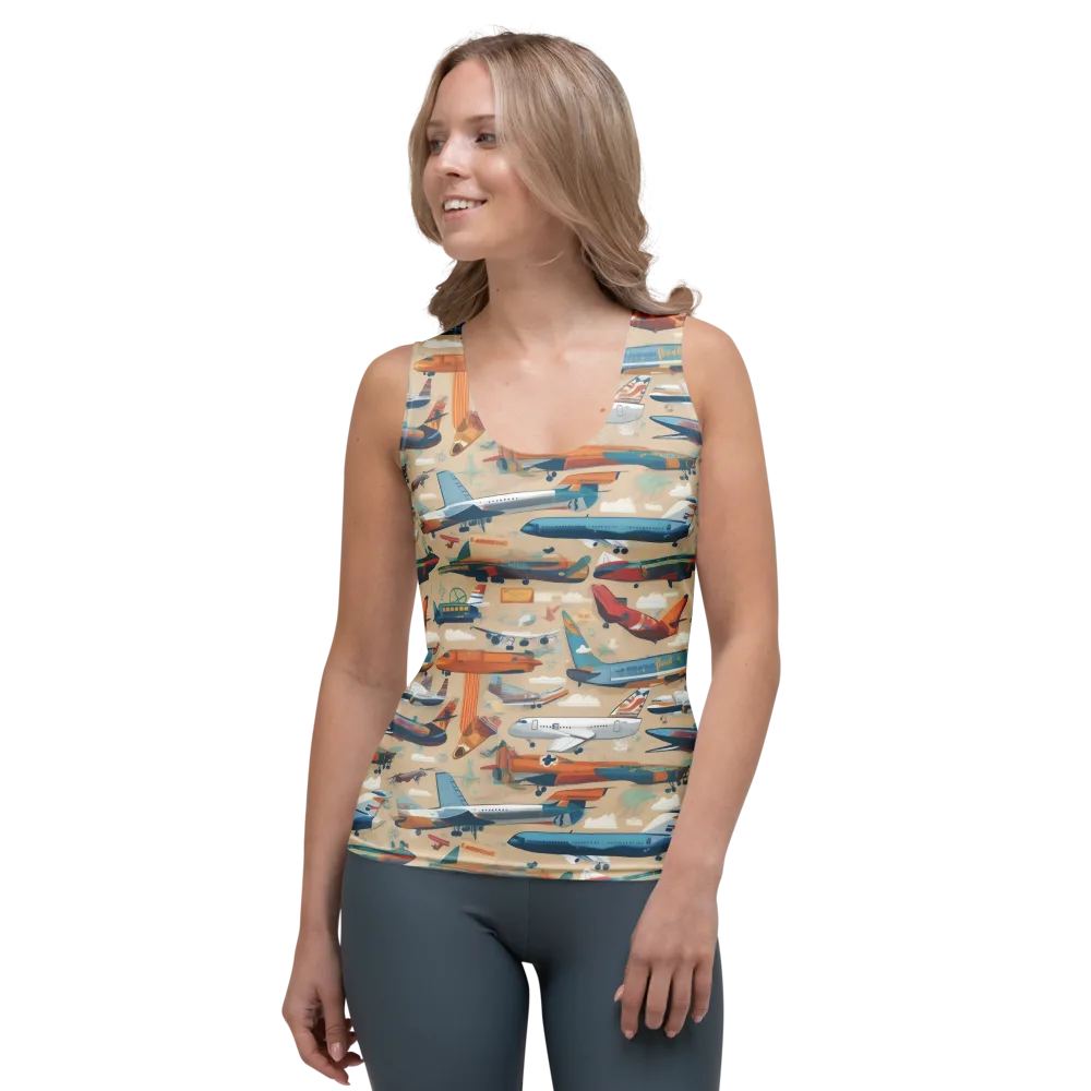 Jetstream Almanac on Women's Tank Top — Front