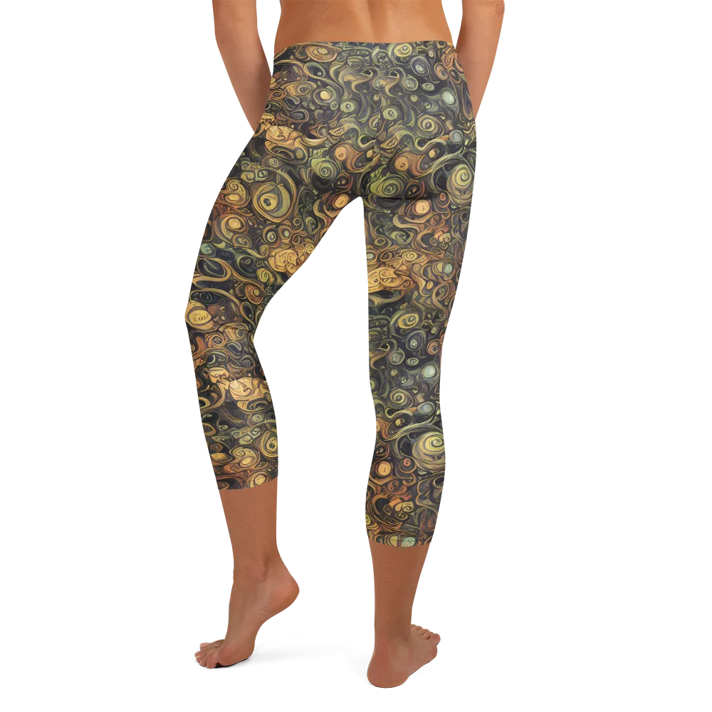 Amber Undertow on Capri Leggings — Back
