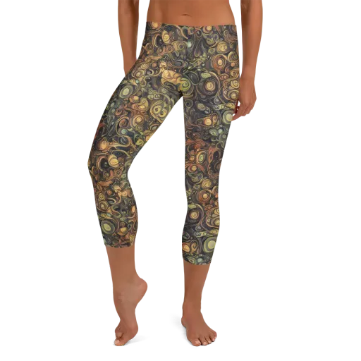 Amber Undertow on a Capri Leggings