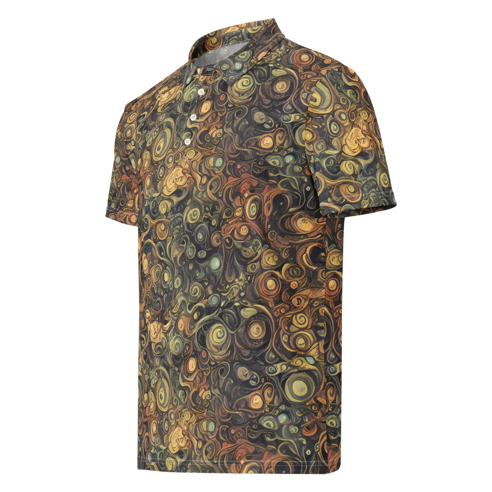 Amber Undertow on Men's Slim Fit Polo Shirt — Left Front