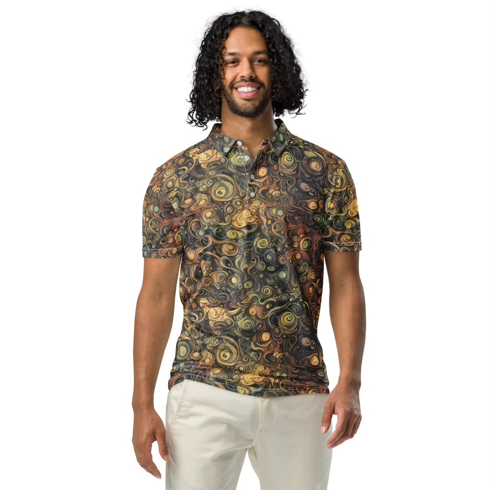 Amber Undertow on Men's Slim Fit Polo Shirt — Front