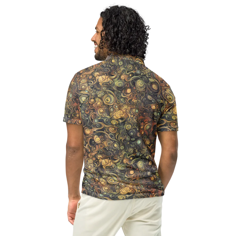 Amber Undertow on Men's Slim Fit Polo Shirt — Back