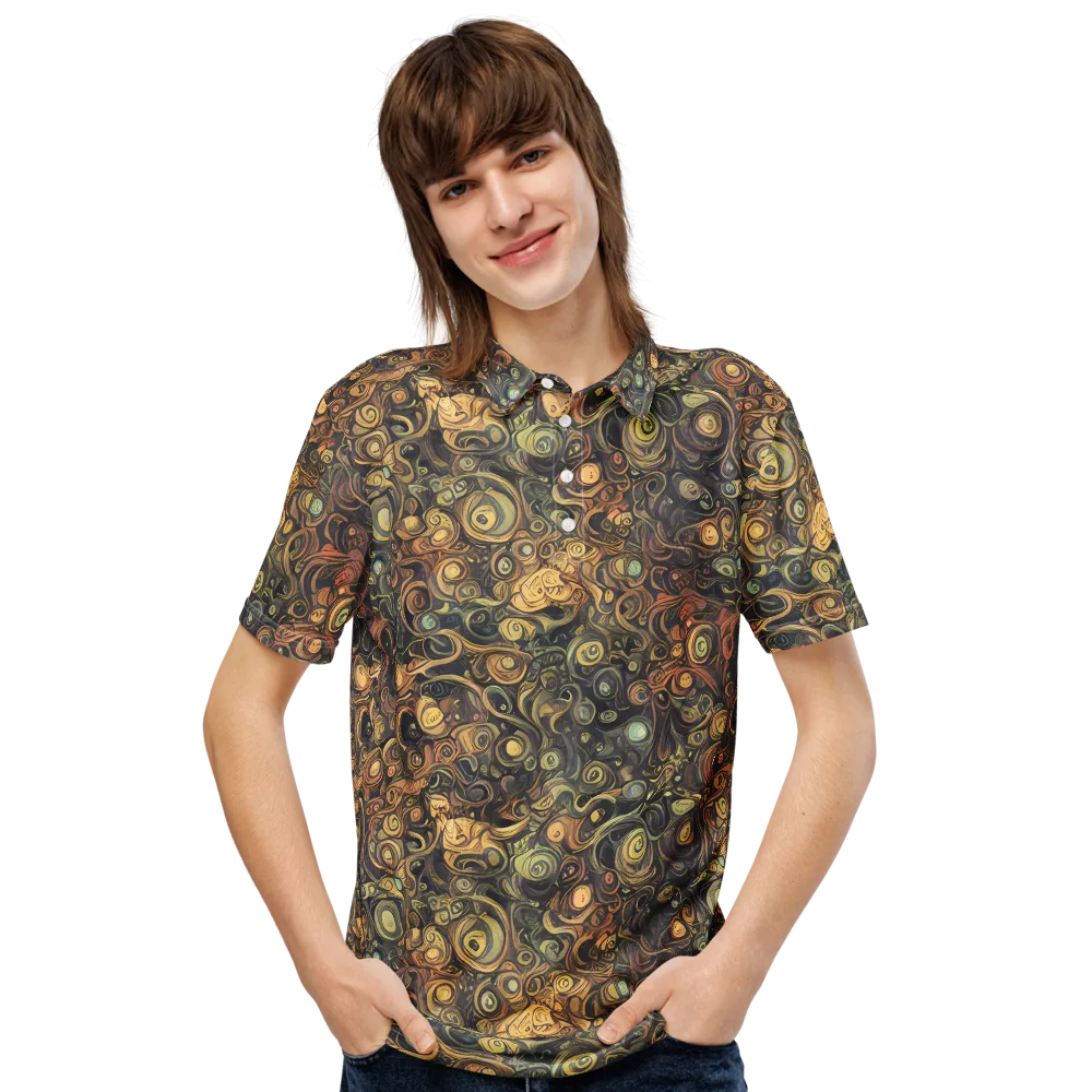 Amber Undertow on Men's Slim Fit Polo Shirt — Front
