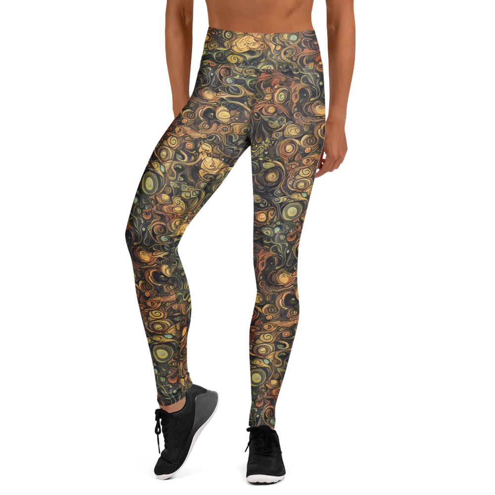 Amber Undertow on Yoga Leggings — Front