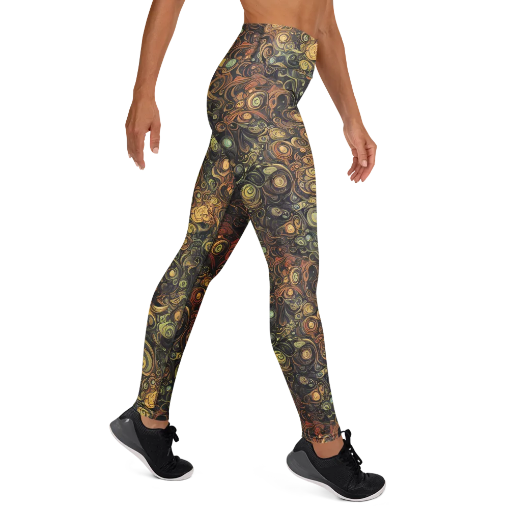 Amber Undertow on Yoga Leggings — Right