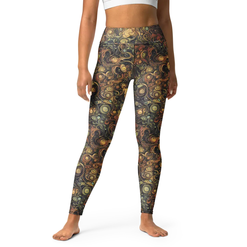 Amber Undertow on Yoga Leggings — Front