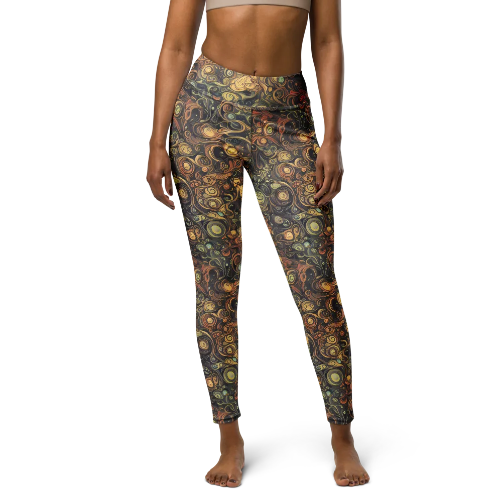 Amber Undertow on Yoga Leggings — Front