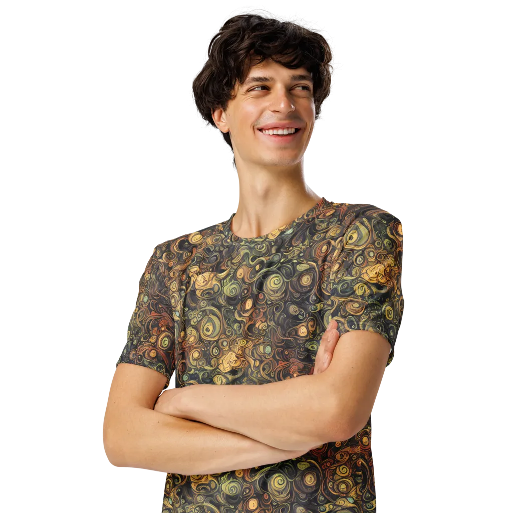 Amber Undertow on Men's Crew Neck T-Shirt — Left Front