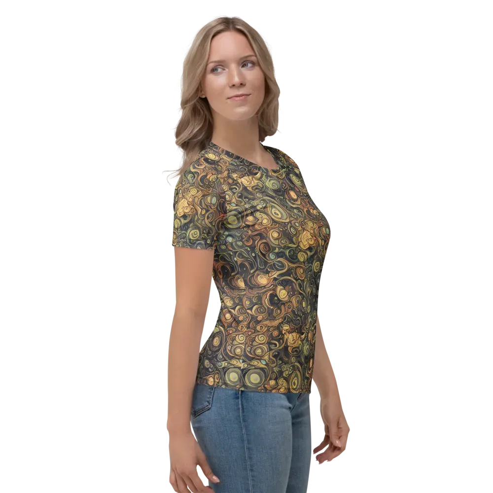 Amber Undertow on Women's Crew Neck T-Shirt — Right
