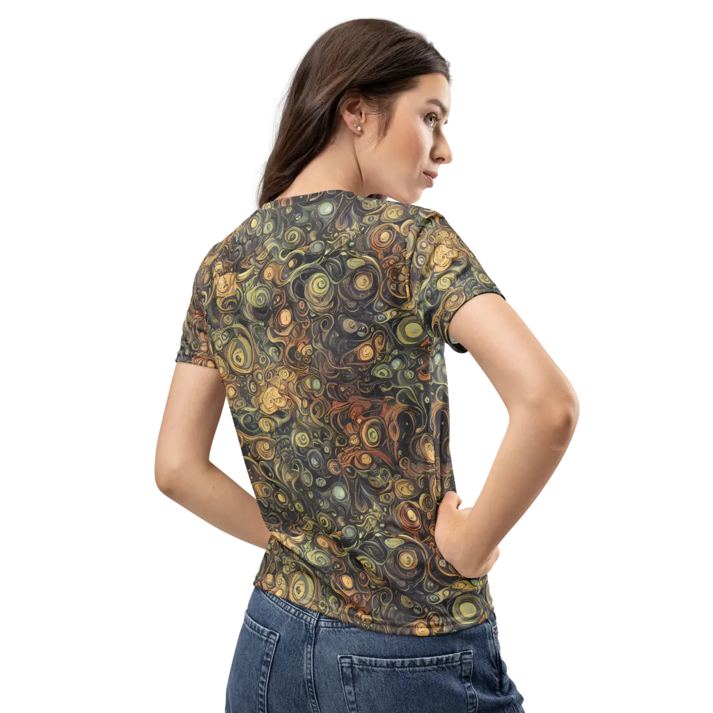 Amber Undertow on Women's Crew Neck T-Shirt — Back