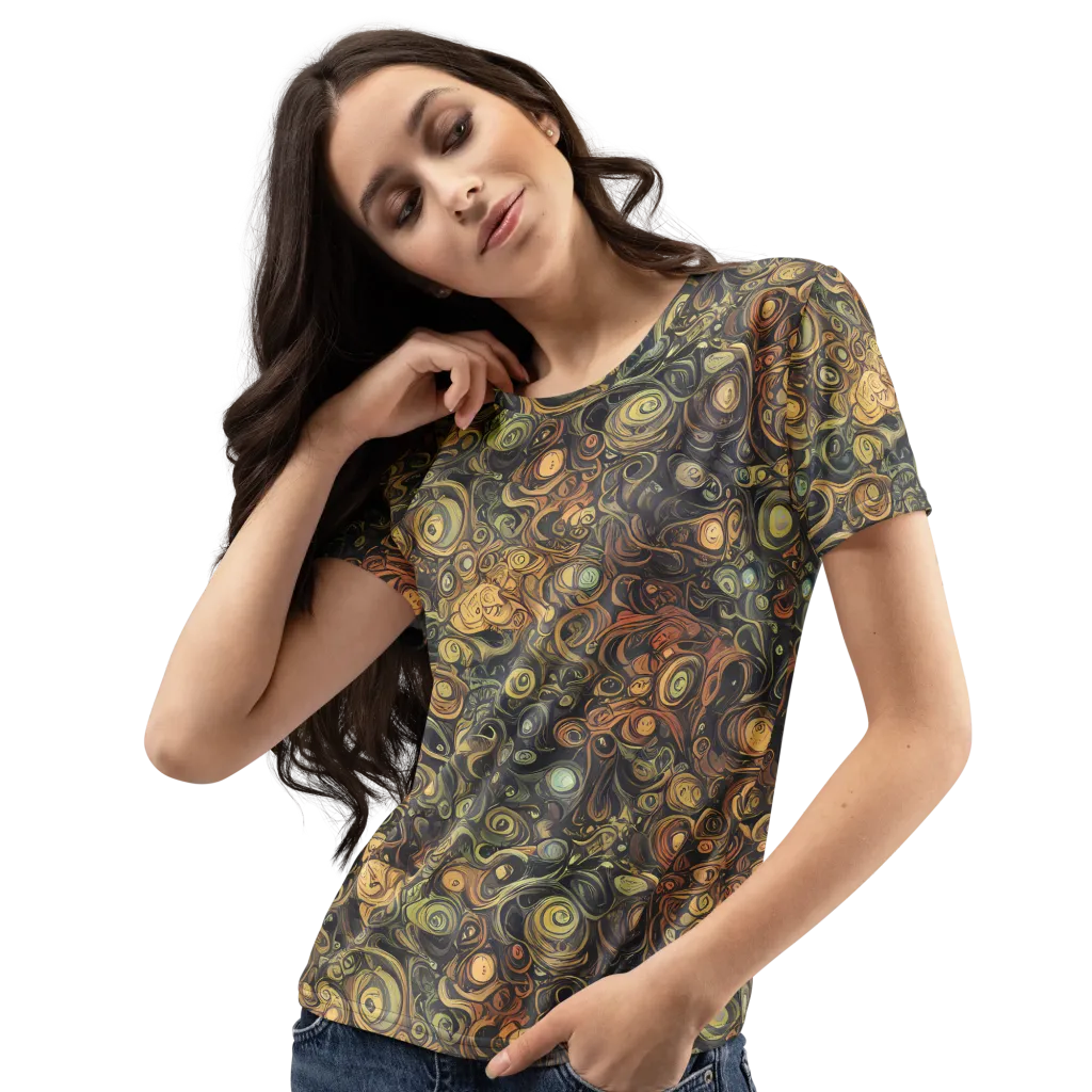 Amber Undertow on Women's Crew Neck T-Shirt — Left Front