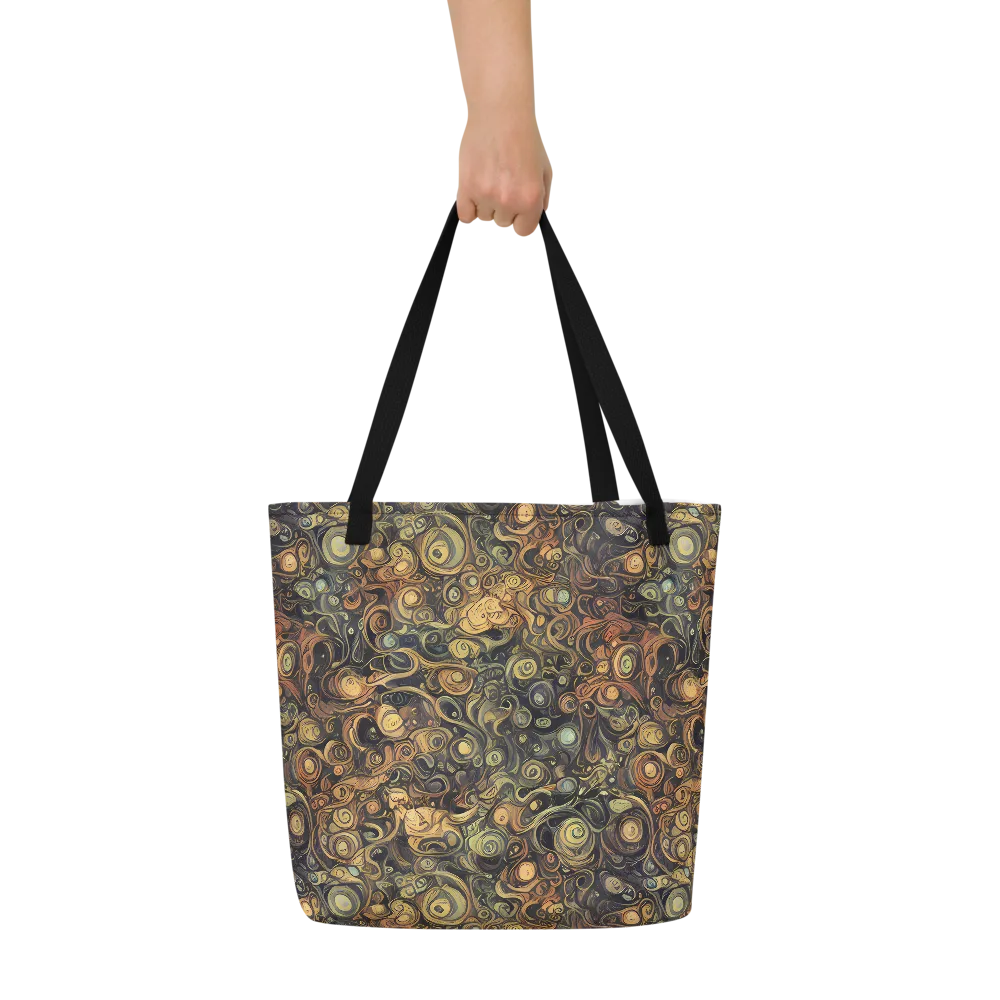 Amber Undertow on Large Tote Bag W/ Pocket — Front