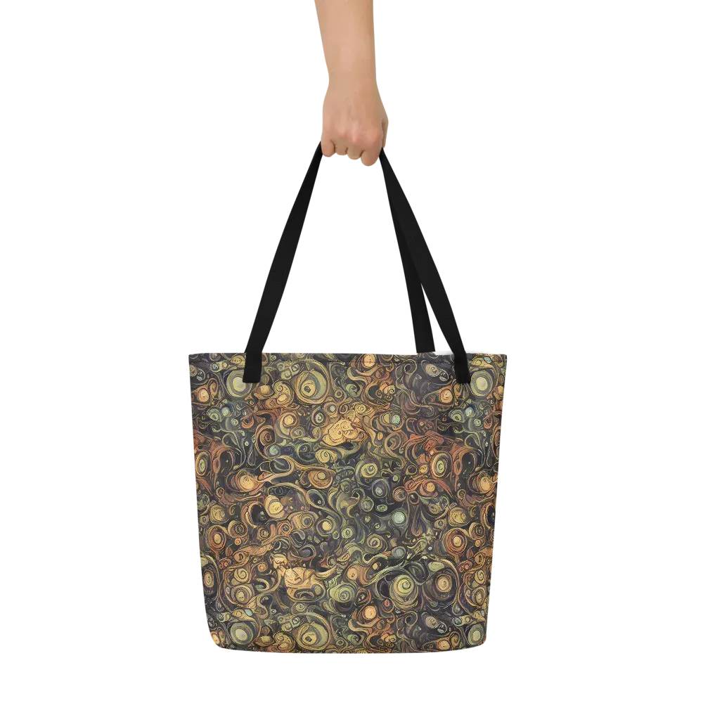 Amber Undertow on Large Tote Bag W/ Pocket — Front