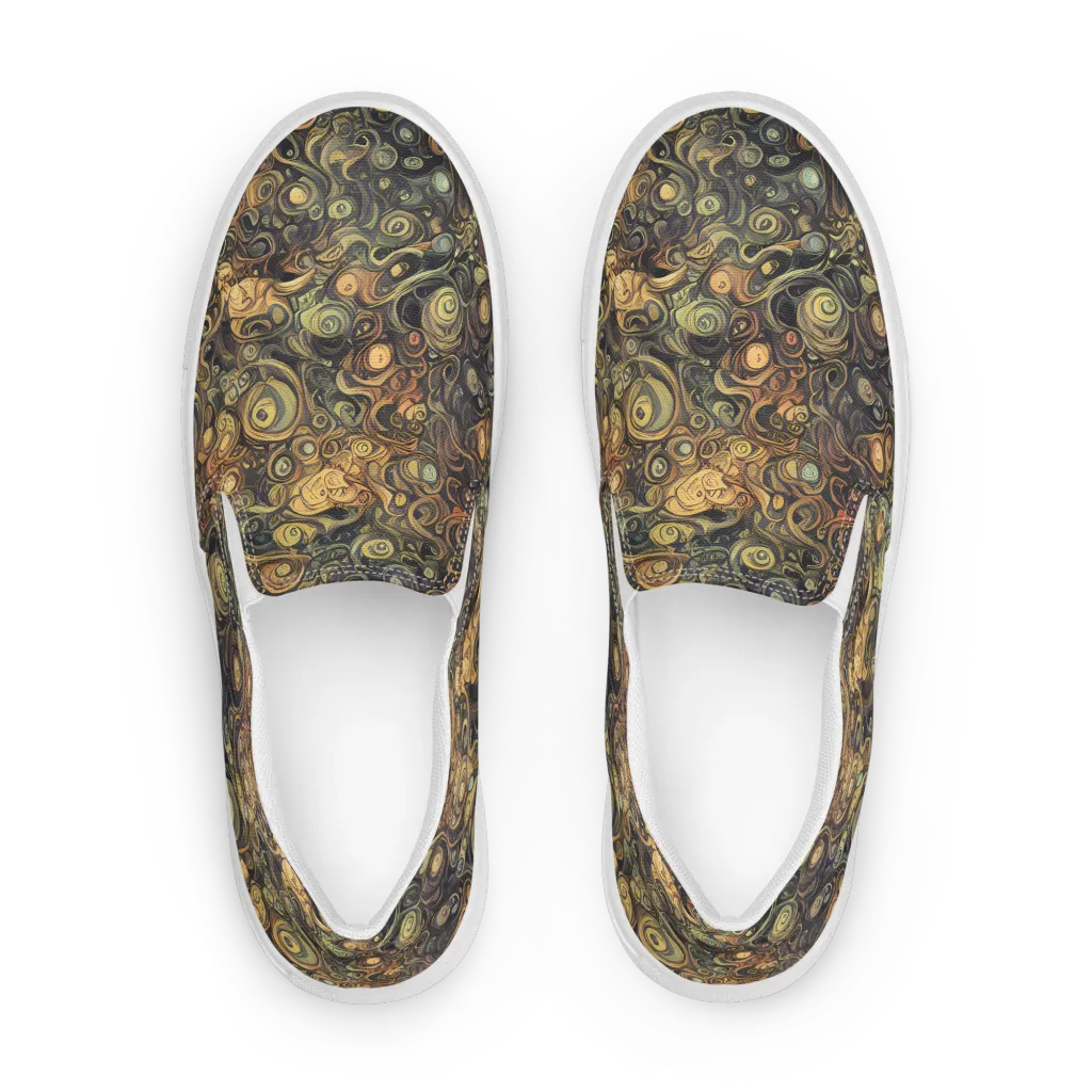 Amber Undertow on Women's Slip-On Canvas Shoes — Front