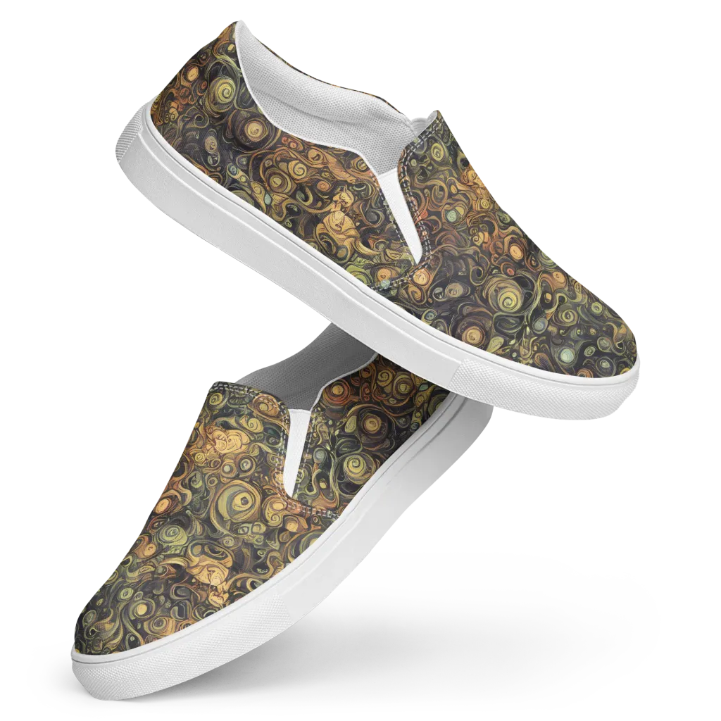Amber Undertow on Women's Slip-On Canvas Shoes — Front
