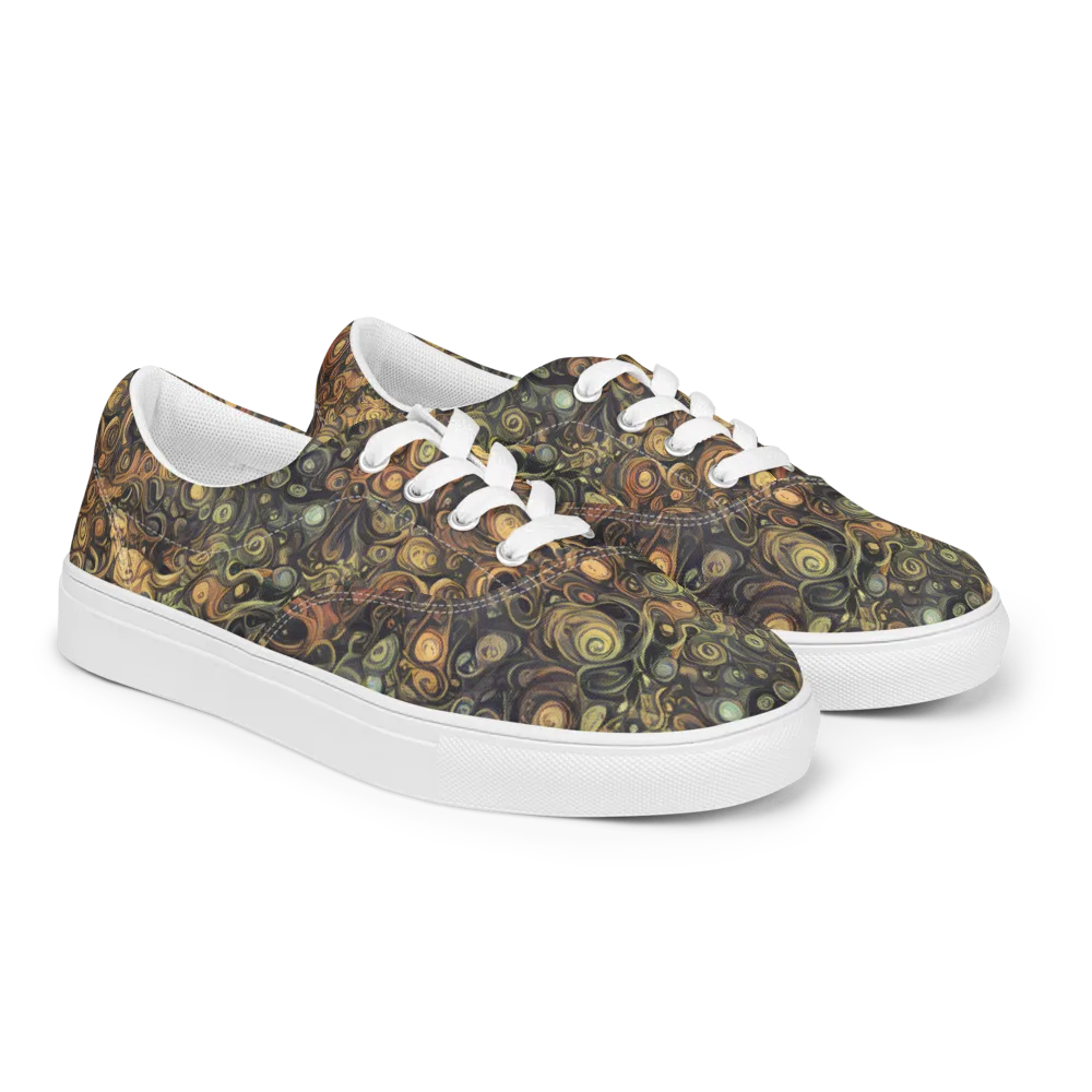 Amber Undertow on Men's Lace-Up Canvas Shoes — Right Front