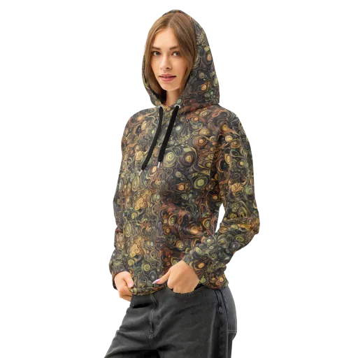 Amber Undertow on a Cotton Hoodie
