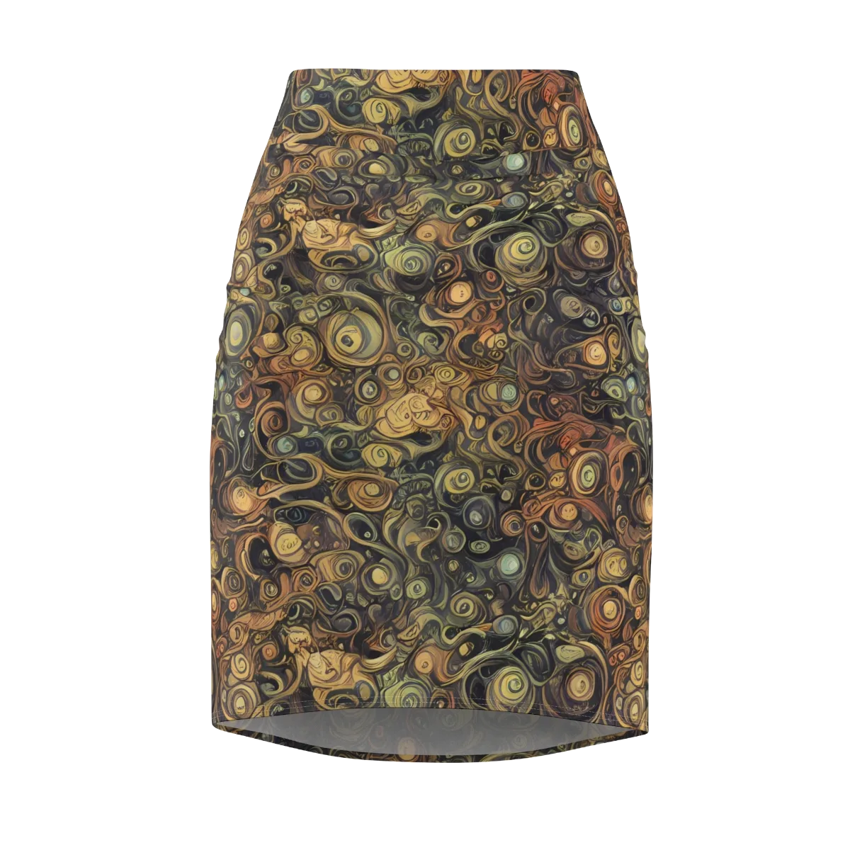 Amber Undertow on Pencil Skirt — Front