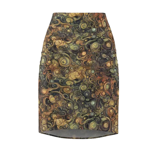 Amber Undertow on a Pencil Skirt