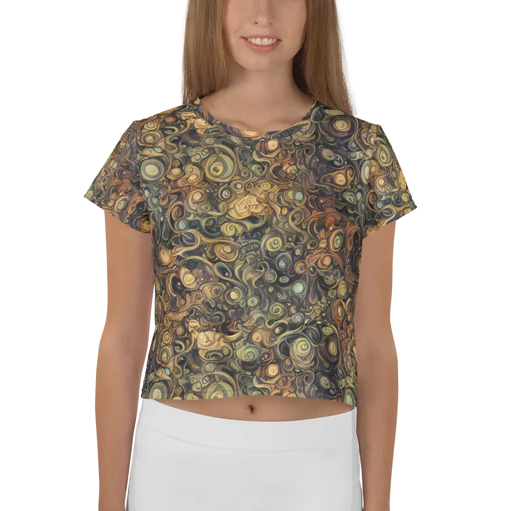 Amber Undertow on Crop Tee — Front