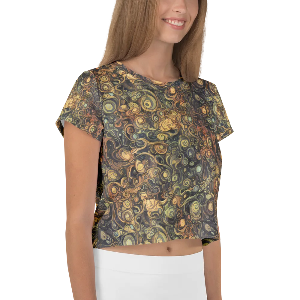 Amber Undertow on Crop Tee — Right
