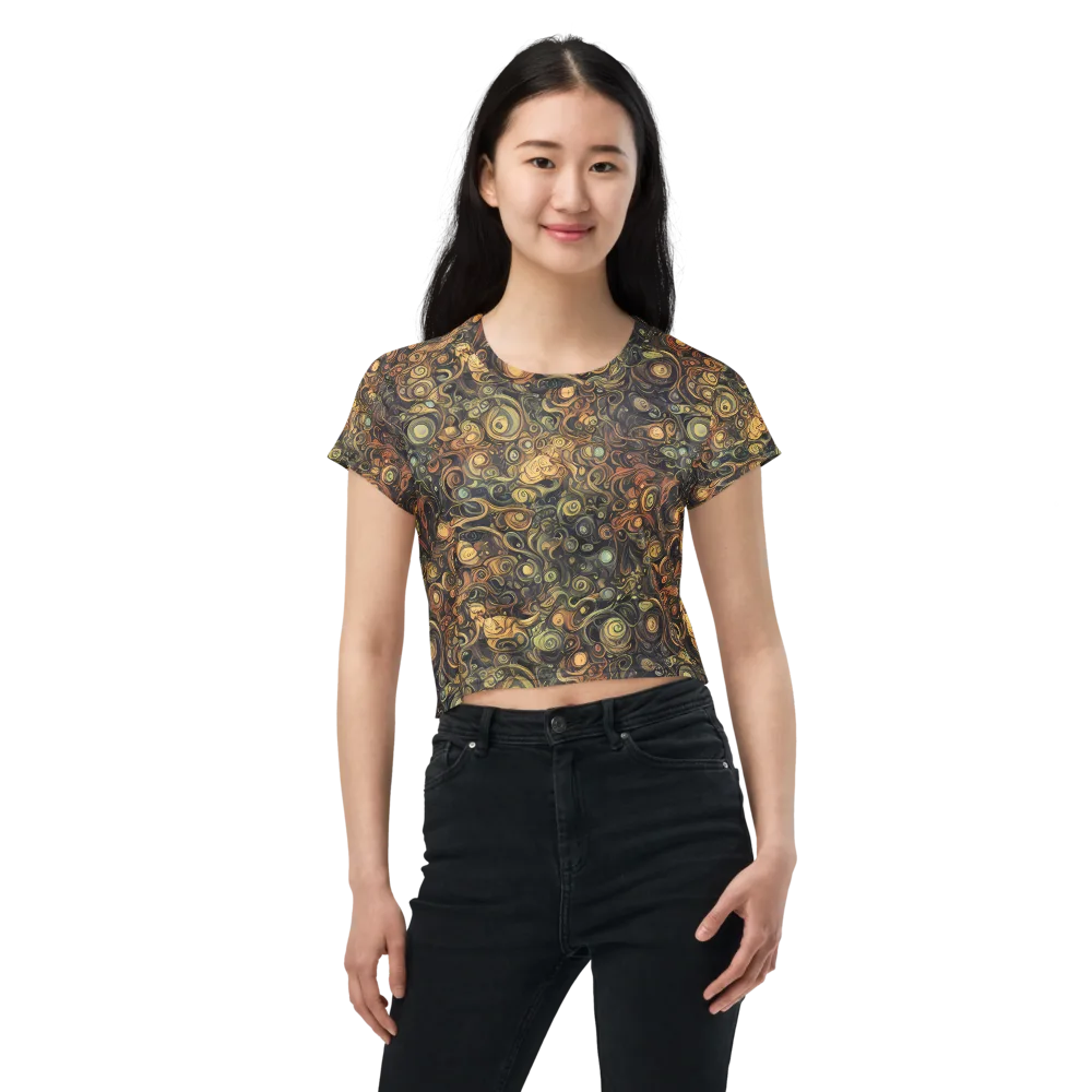 Amber Undertow on Crop Tee — Front