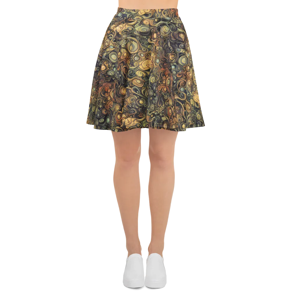 Amber Undertow on Skater Skirt — Front