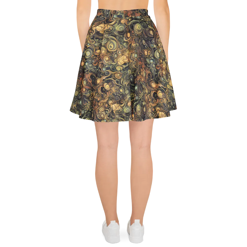 Amber Undertow on Skater Skirt — Back