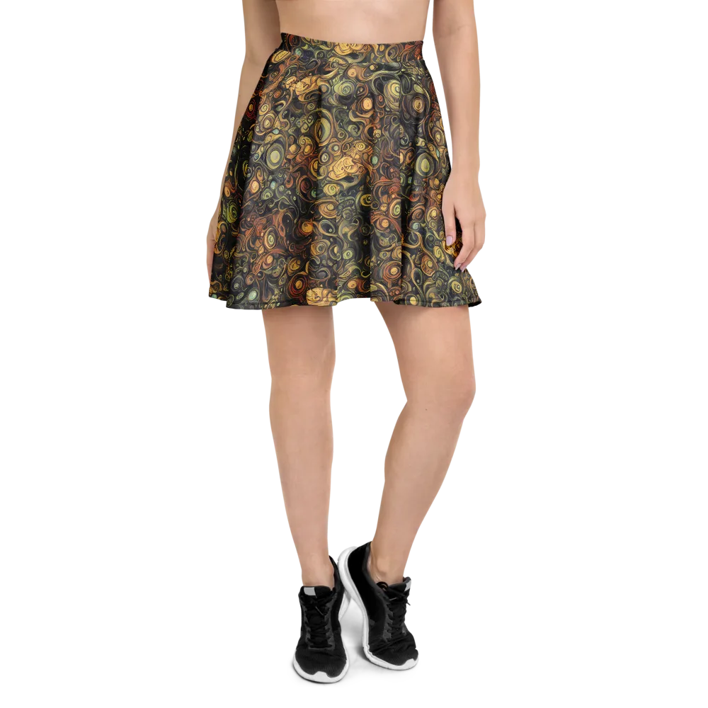 Amber Undertow on Skater Skirt — Front