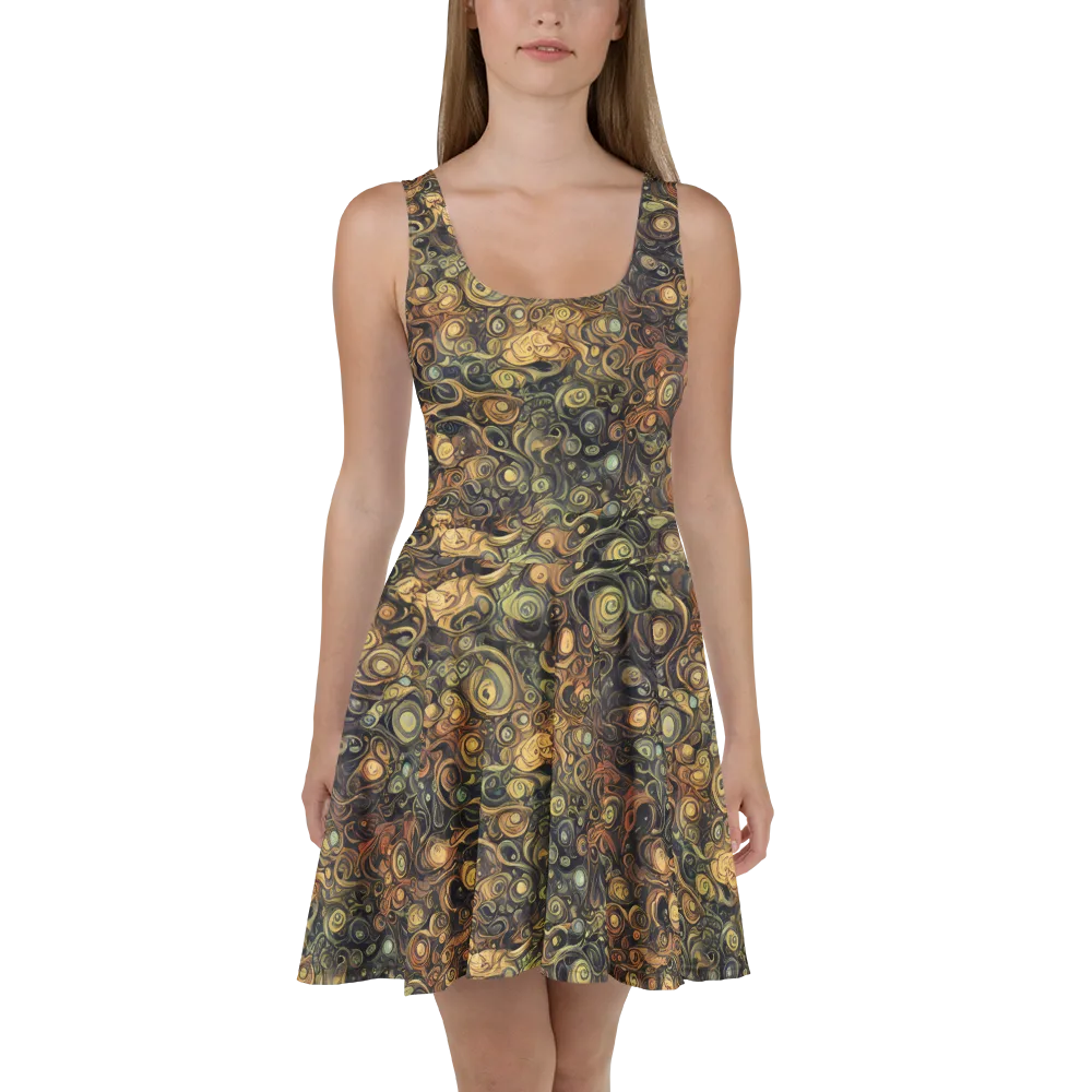 Amber Undertow on Skater Dress — Front