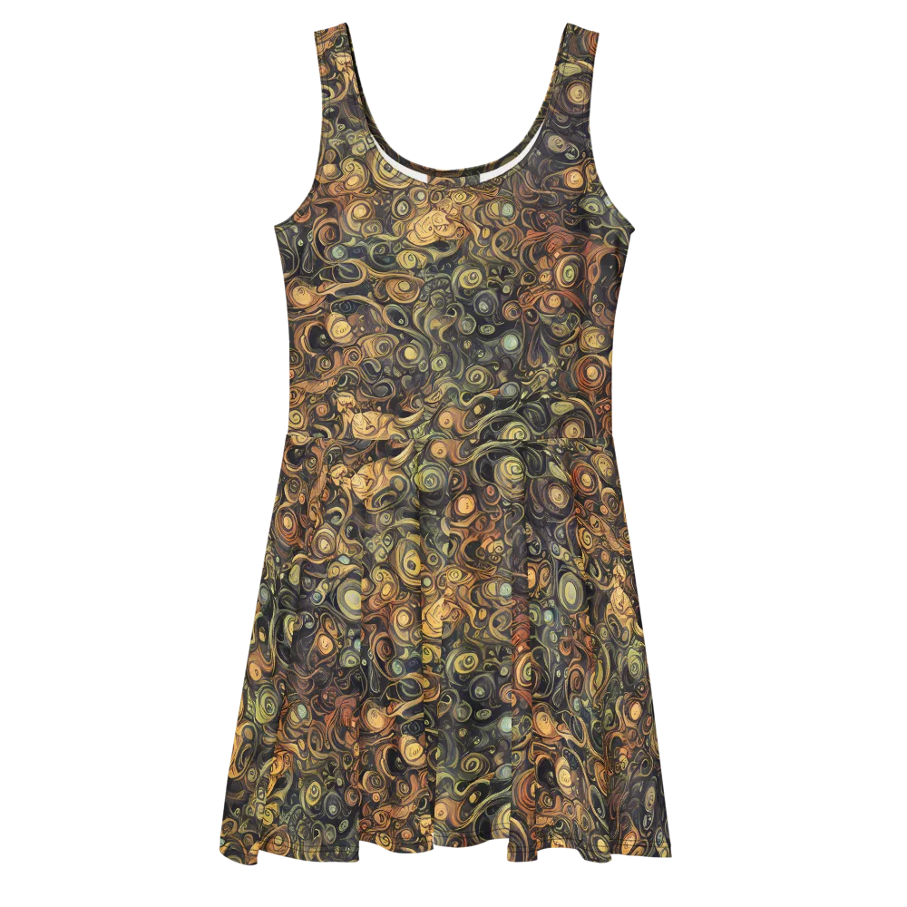 Amber Undertow on Skater Dress — Front